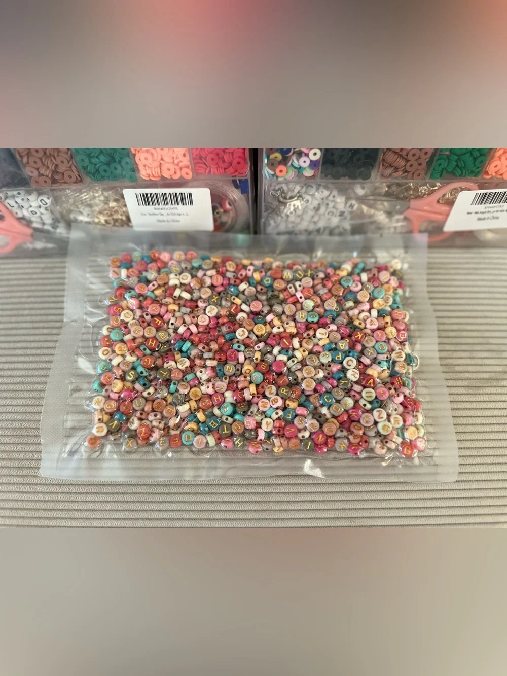 Bundle of NEW Clay Beads Jewelry Making Kit - beginner bracelet box/beads